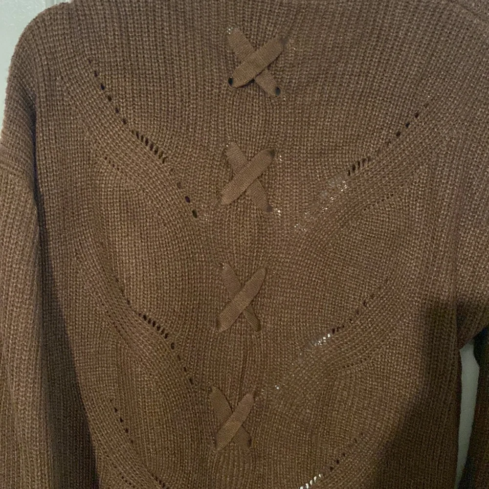 Women’s chocolate Brown knitted cardigan - Picture 2 of 2